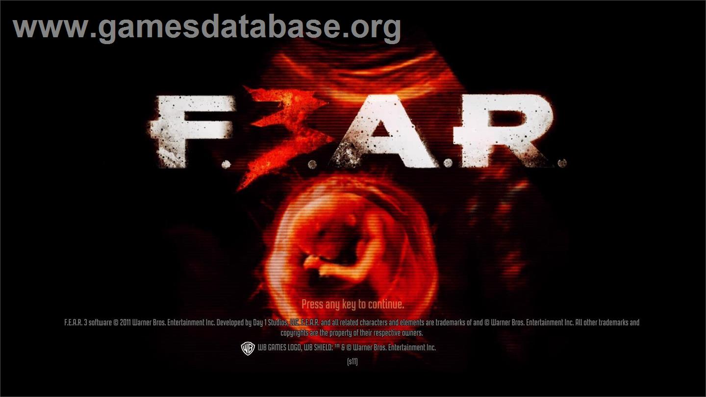 F.3.A.R. - Microsoft Windows - Artwork - Title Screen