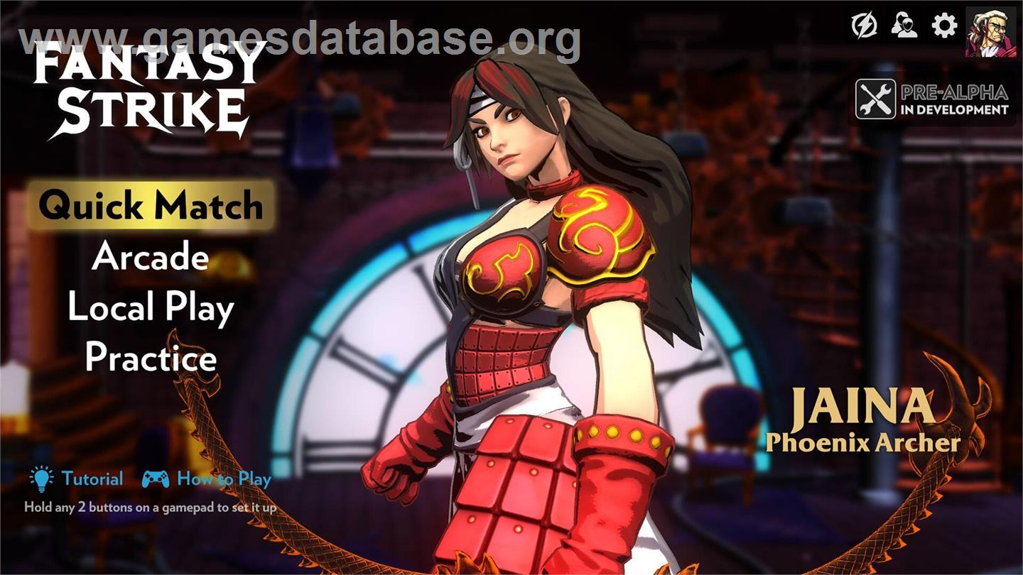 Fantasy Strike - Microsoft Windows - Artwork - Title Screen