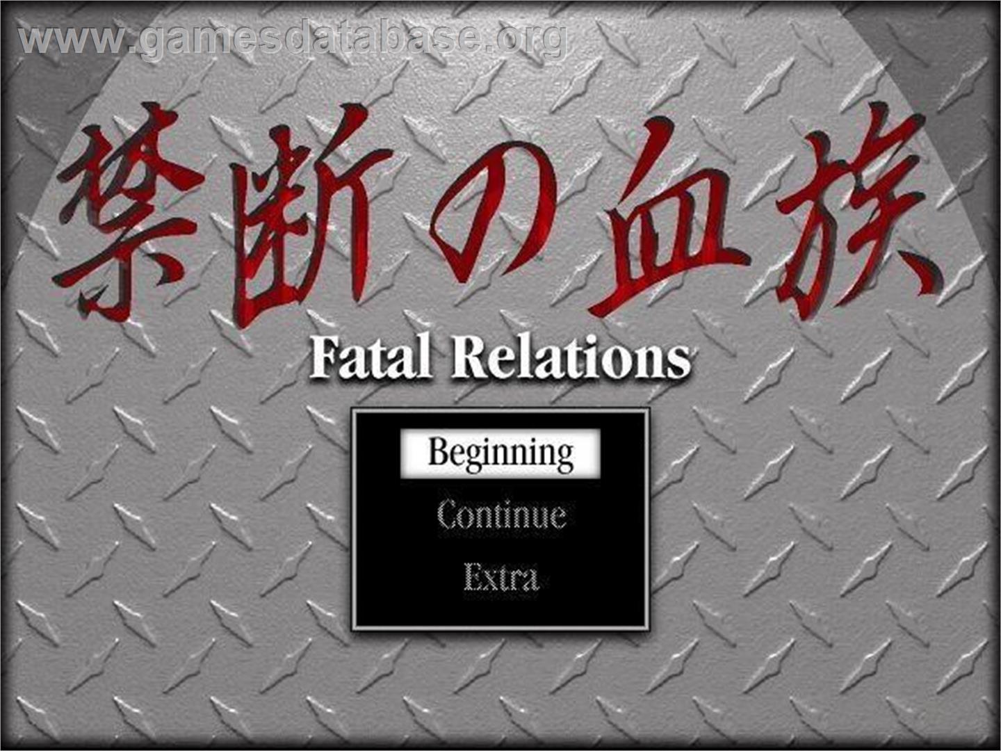 Fatal Relations - Microsoft Windows - Artwork - Title Screen