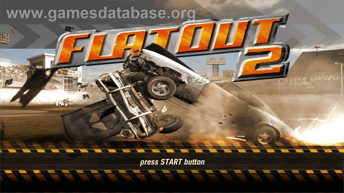 FlatOut 2 - Microsoft Windows - Artwork - Title Screen