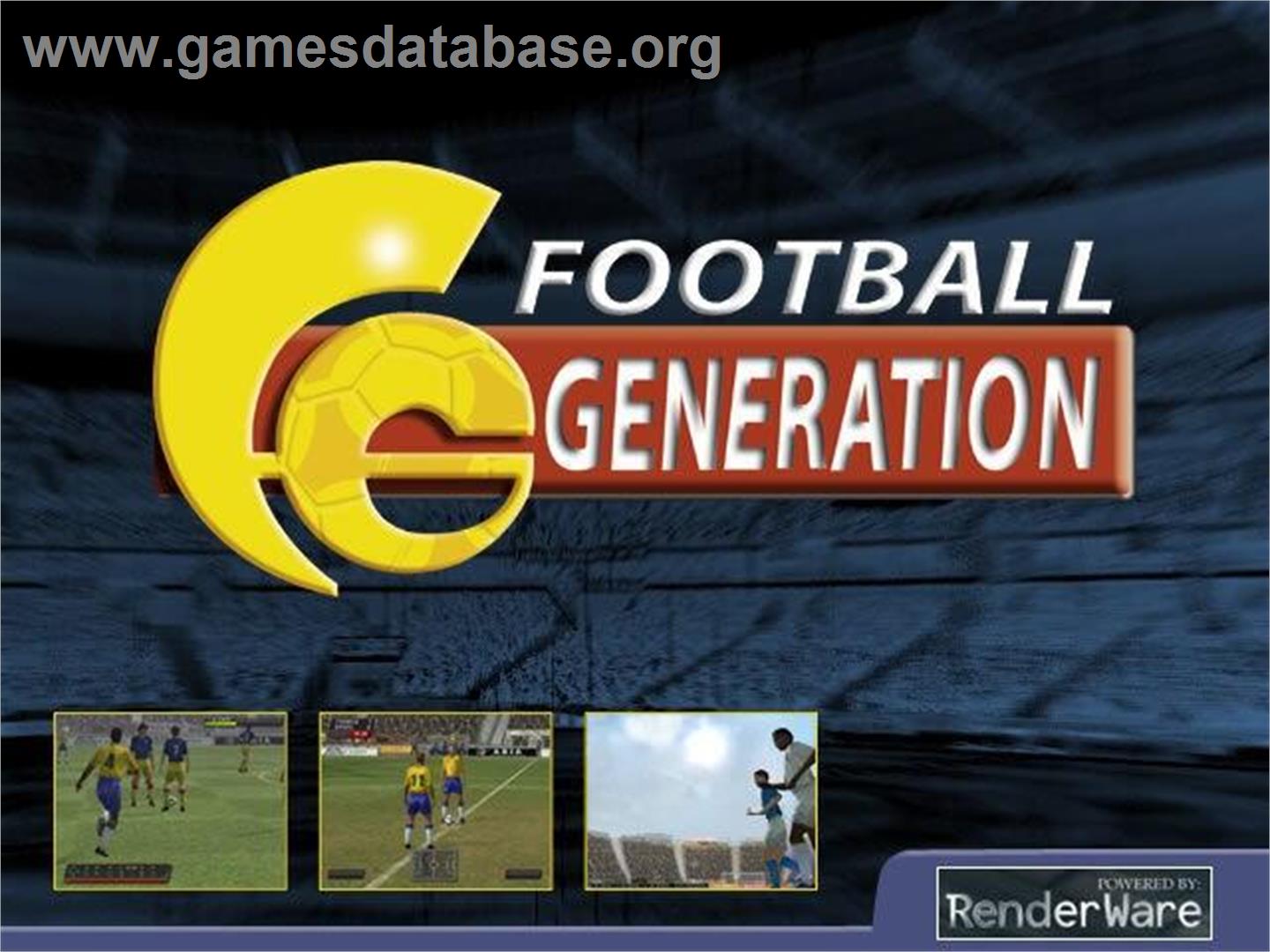 Football Generation - Microsoft Windows - Artwork - Title Screen