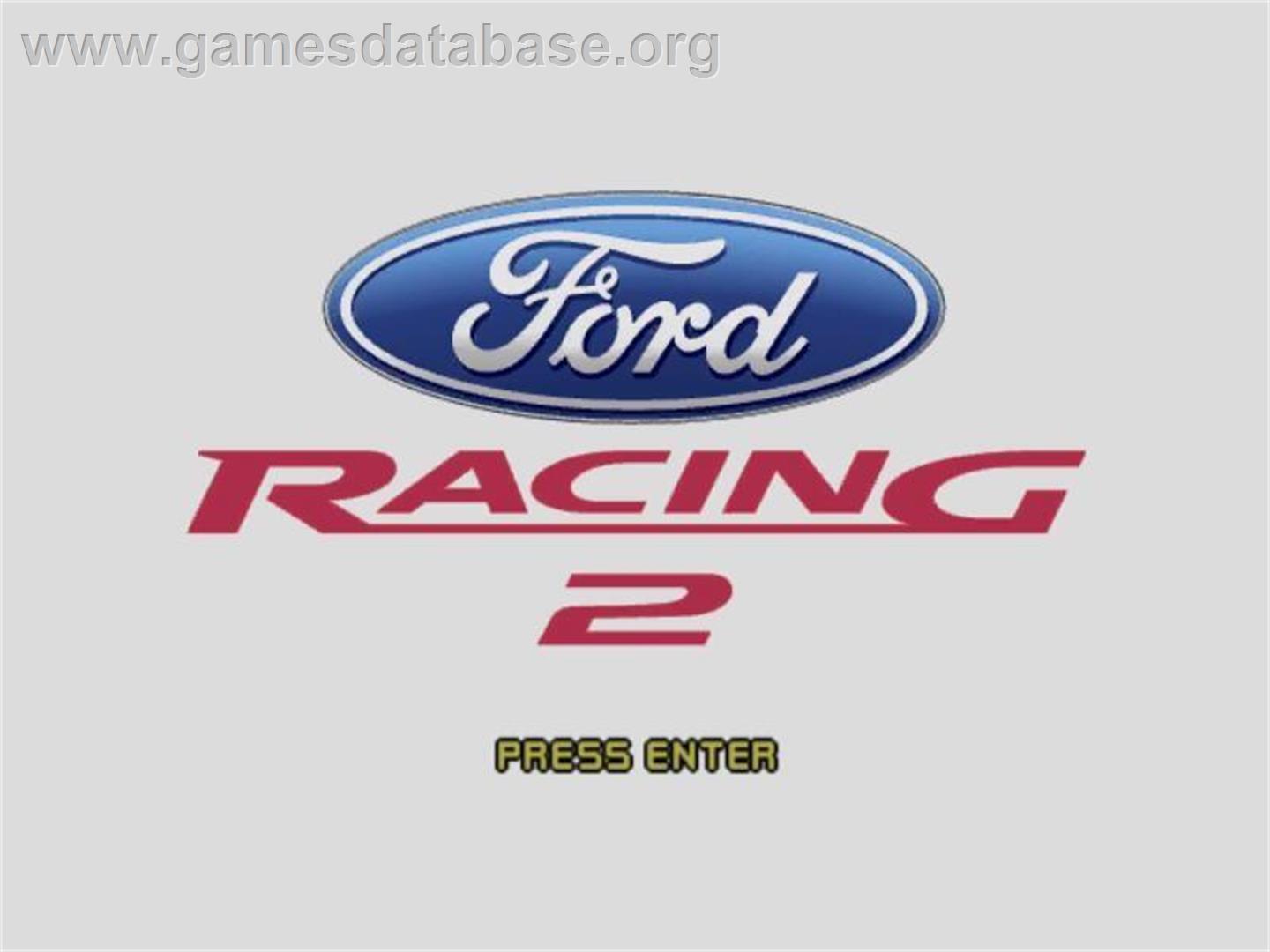 Ford Racing 2 - Microsoft Windows - Artwork - Title Screen