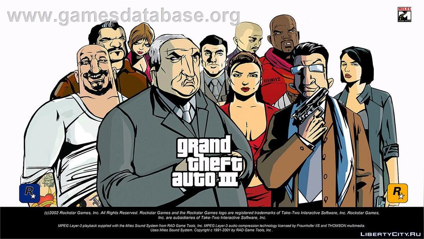 Grand Theft Auto 3 - Microsoft Windows - Artwork - Title Screen