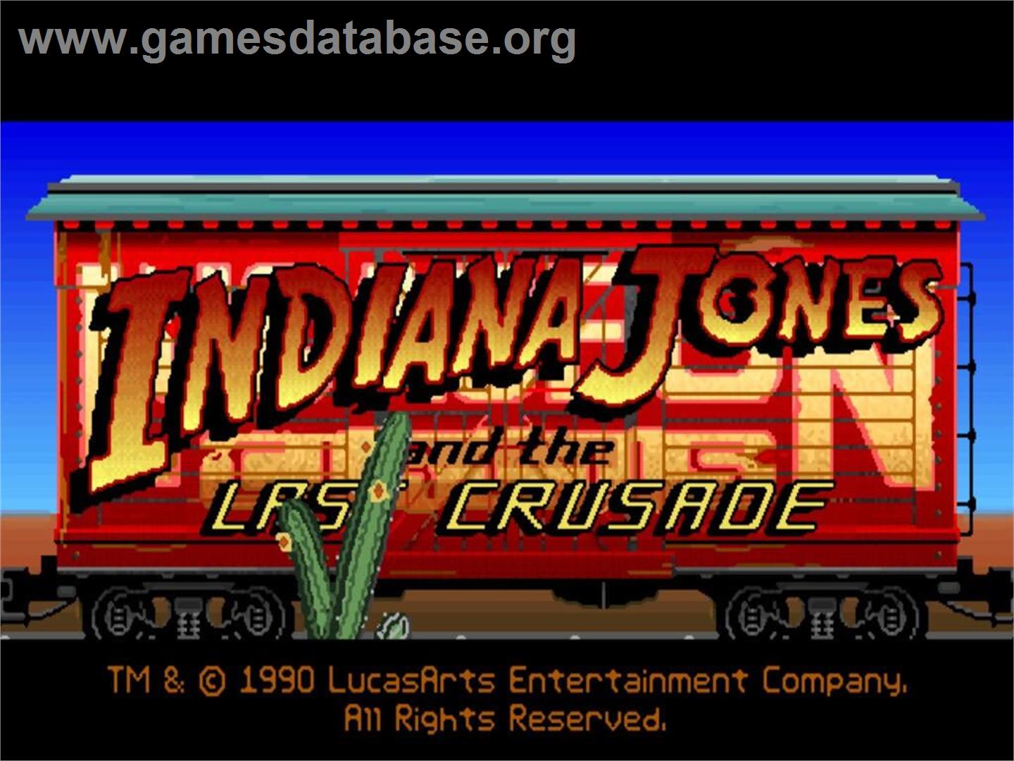 Indiana Jones and the Last Crusade - The Graphic Adventure - Microsoft Windows - Artwork - Title Screen