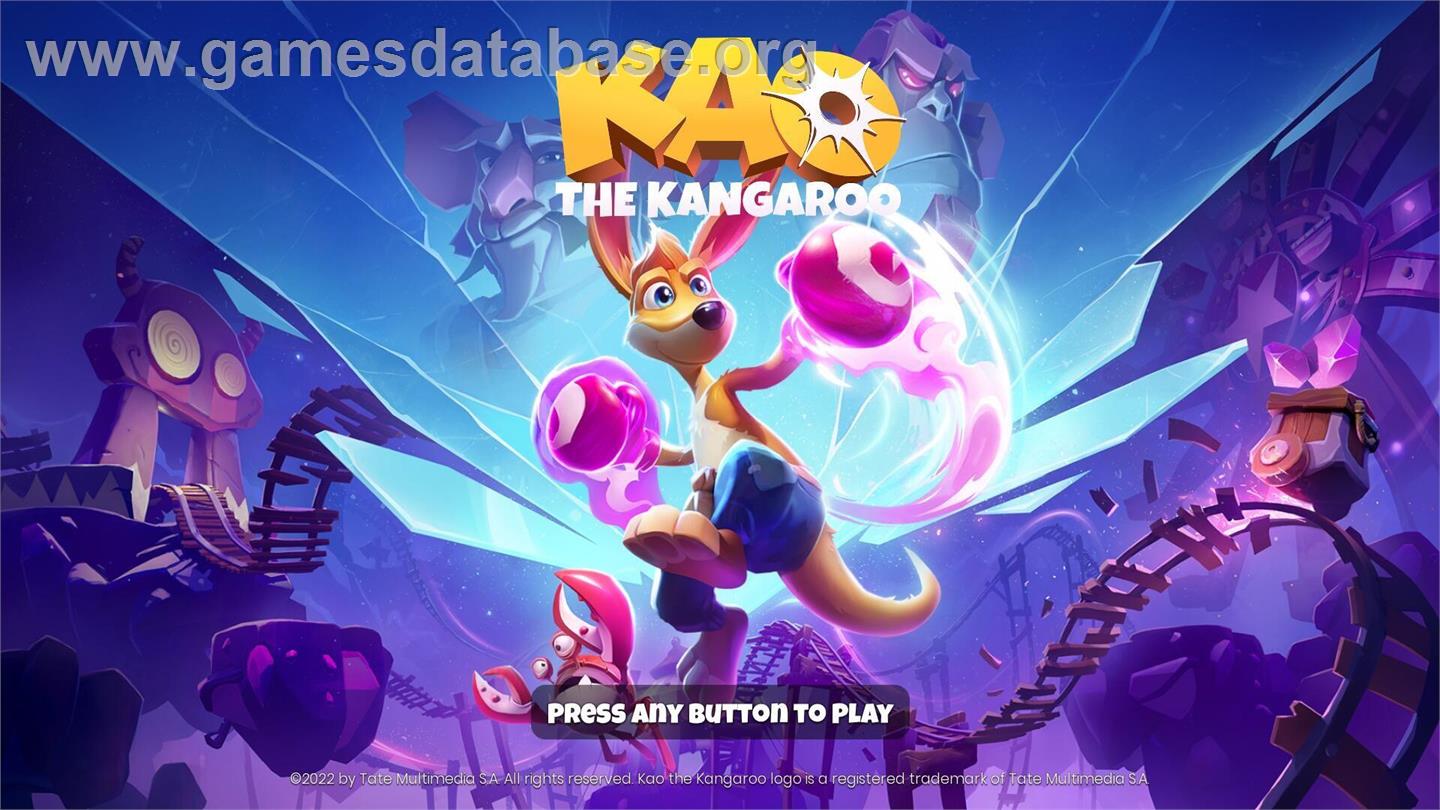 Kao the Kangaroo - Microsoft Windows - Artwork - Title Screen