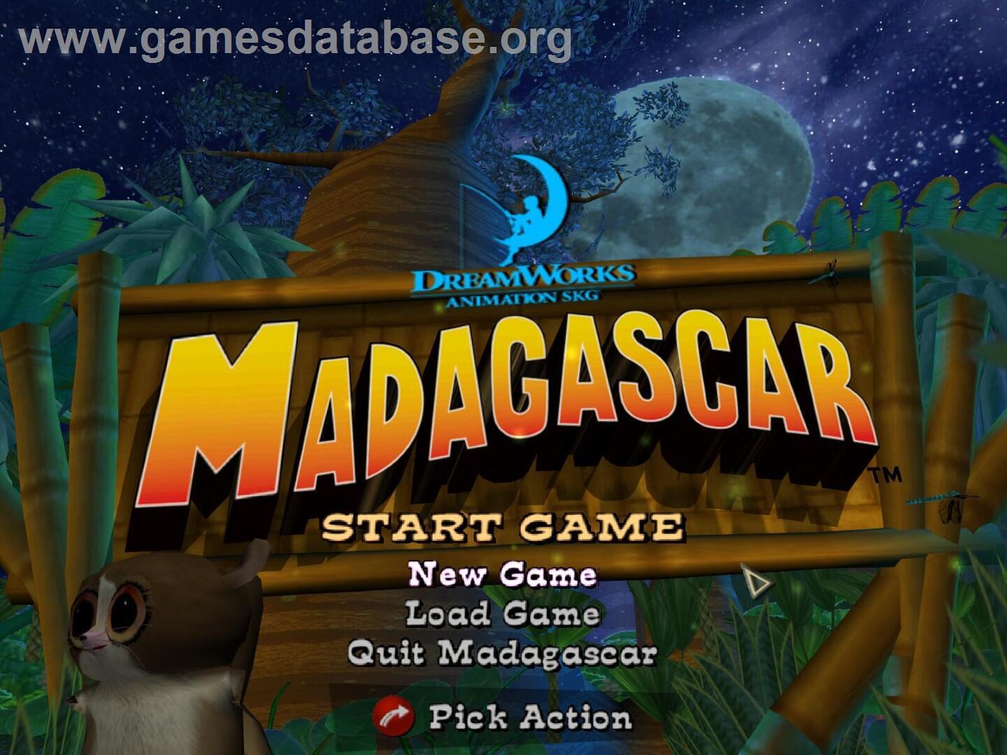 Madagascar - Microsoft Windows - Artwork - Title Screen