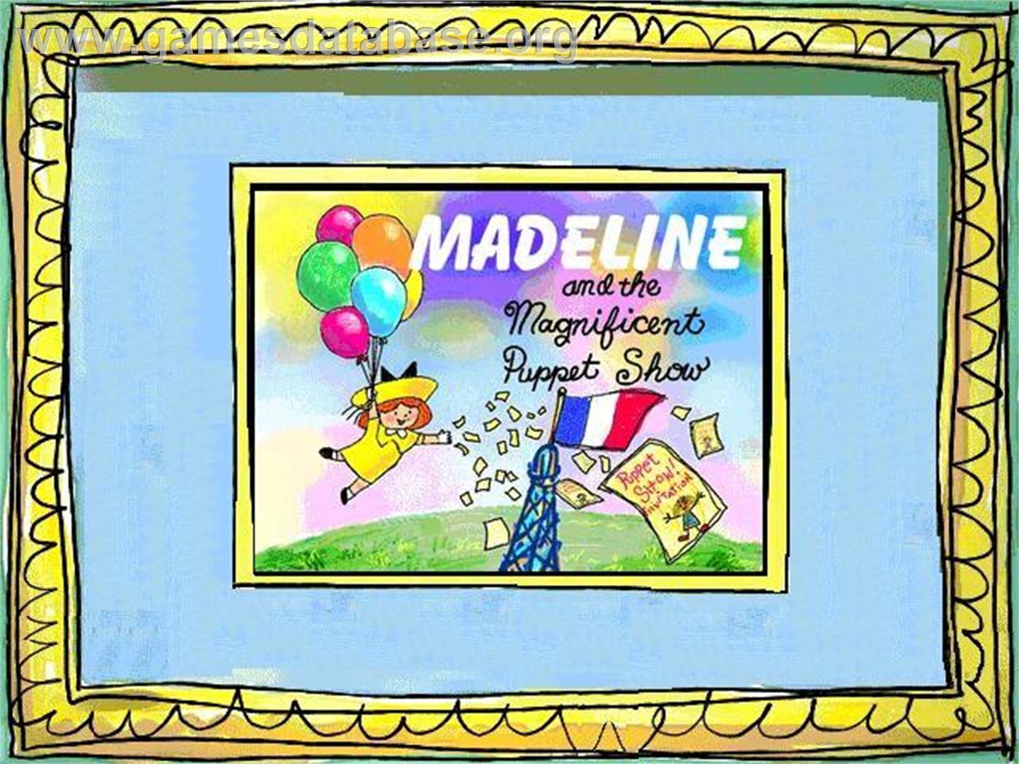 Madeline and the Magnificent Puppet Show - Microsoft Windows - Artwork - Title Screen