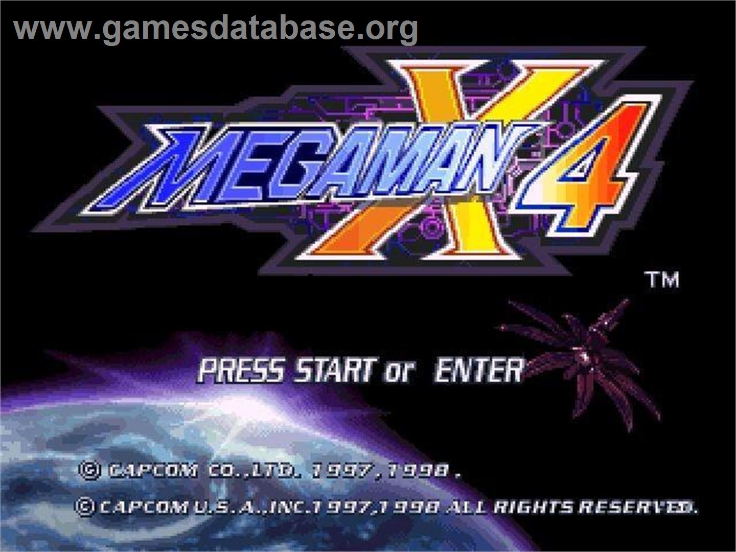 Mega Man X4 - Microsoft Windows - Artwork - Title Screen