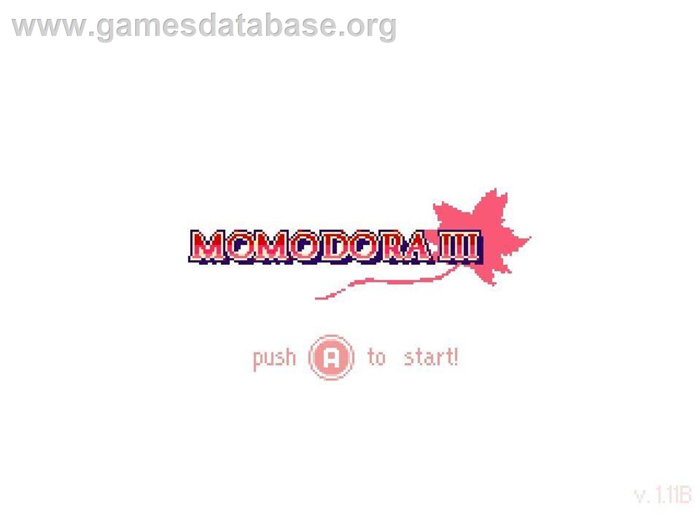 Momodora 3 - Microsoft Windows - Artwork - Title Screen