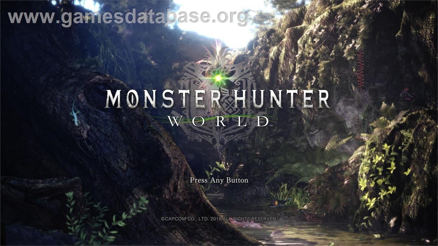 Monster Hunter - World - Microsoft Windows - Artwork - Title Screen