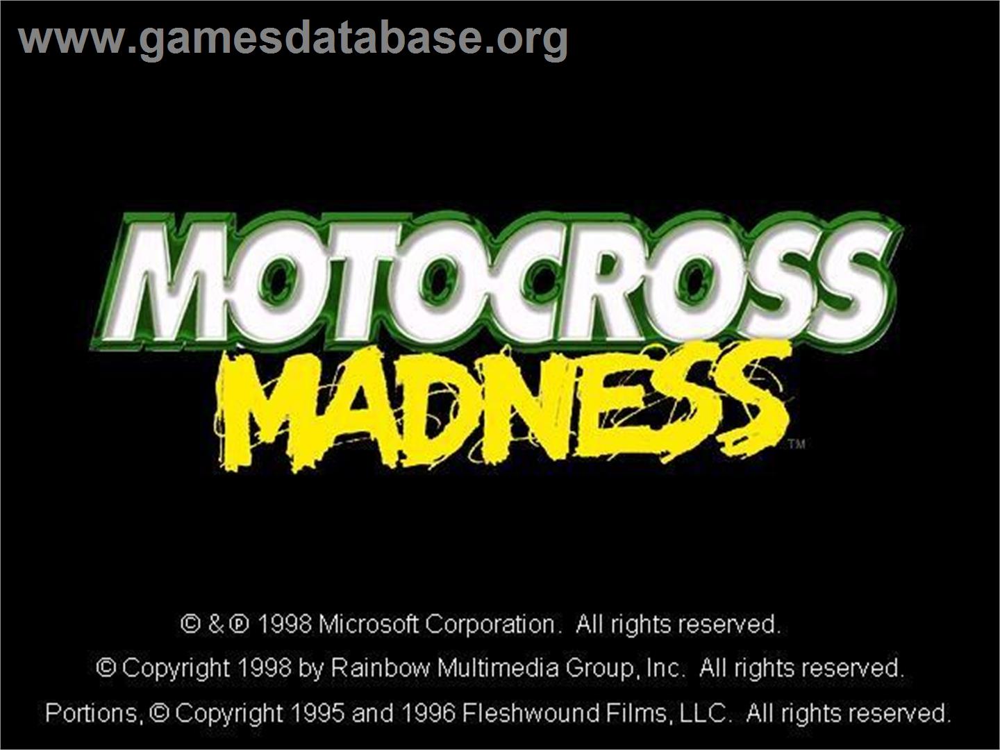 Motocross Madness - Microsoft Windows - Artwork - Title Screen