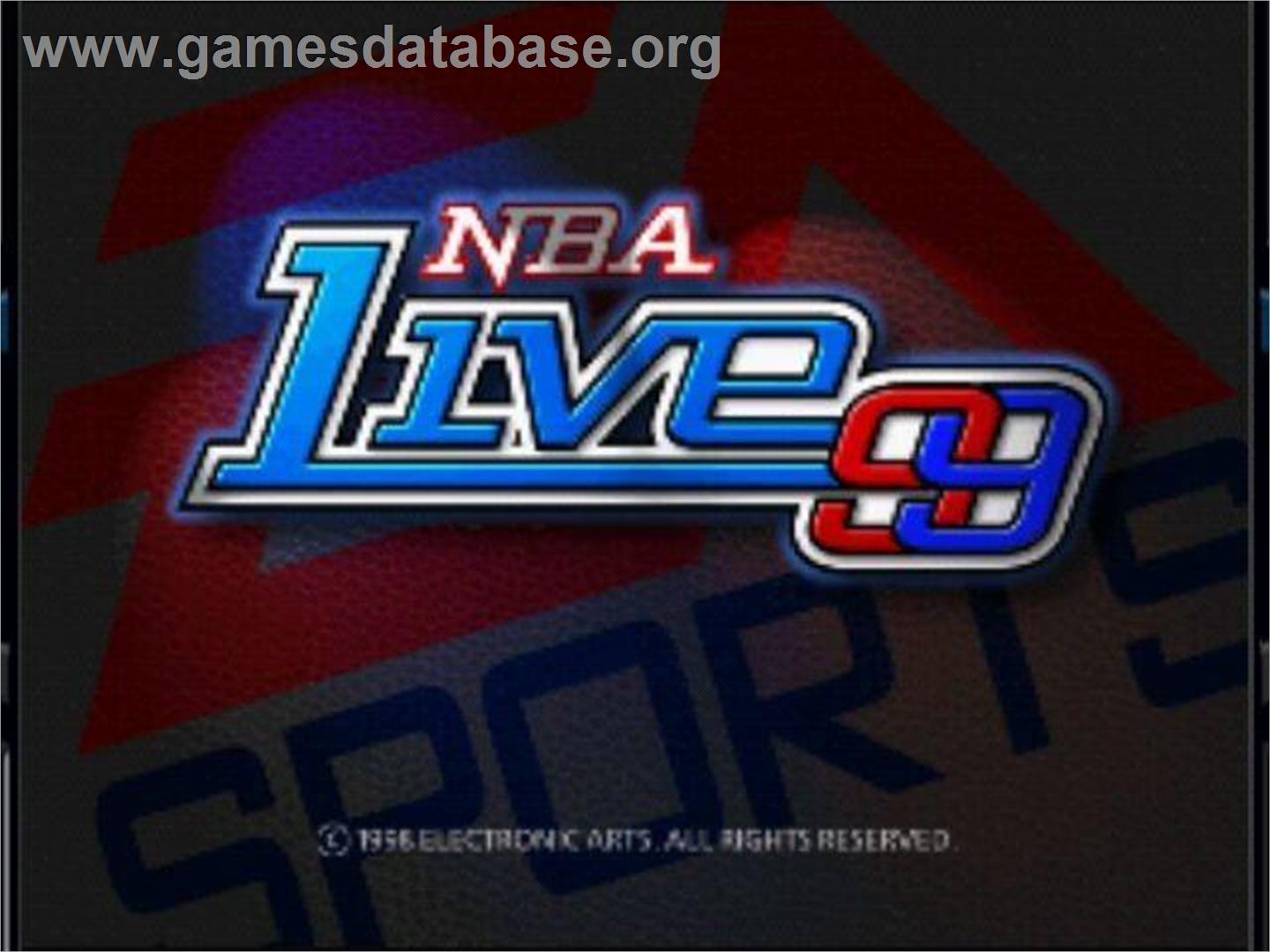 NBA Live 99 - Microsoft Windows - Artwork - Title Screen