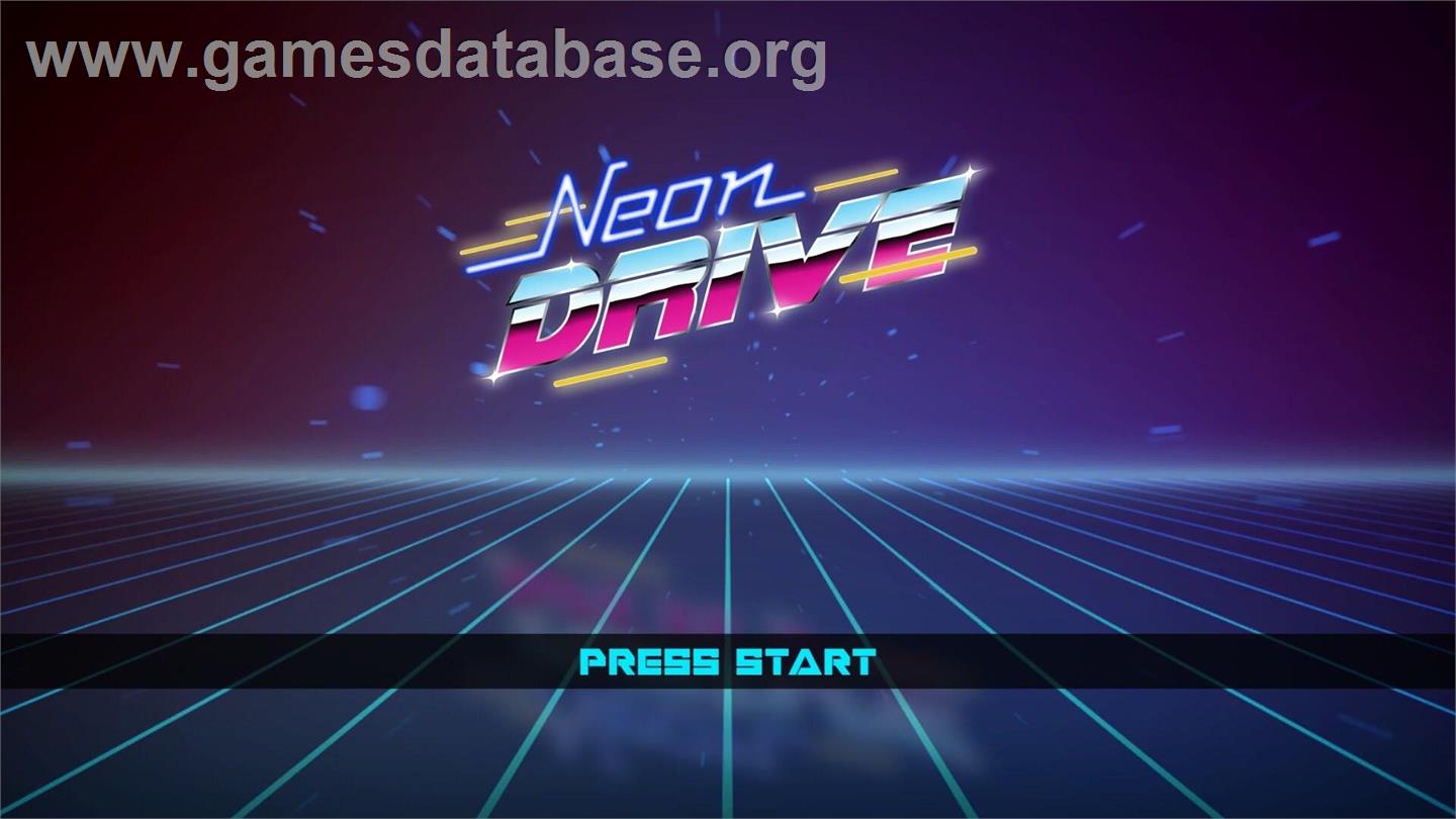 Neon Drive - Microsoft Windows - Artwork - Title Screen