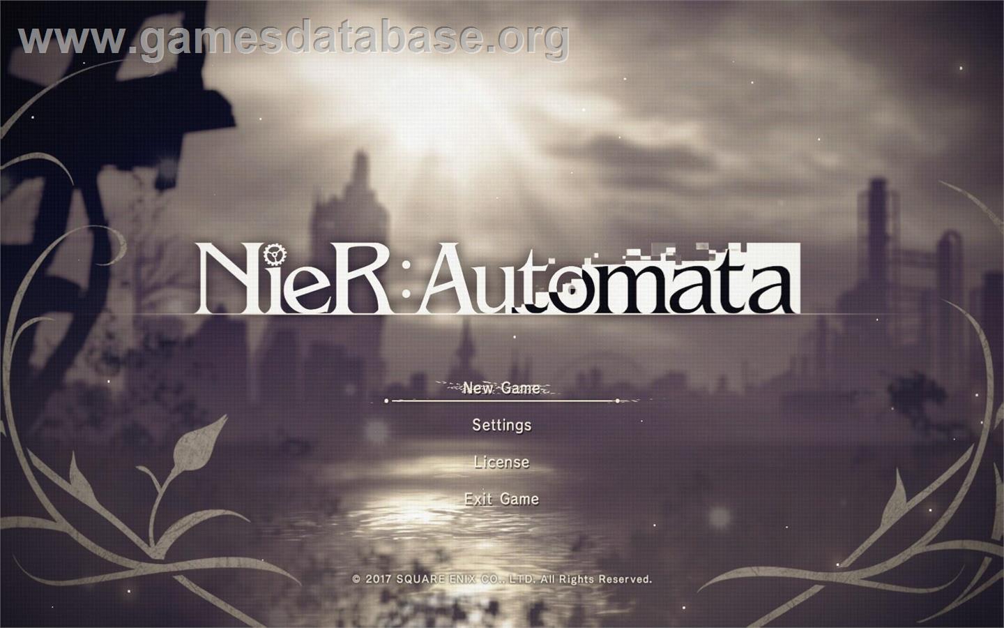 NieR - Automata - Microsoft Windows - Artwork - Title Screen