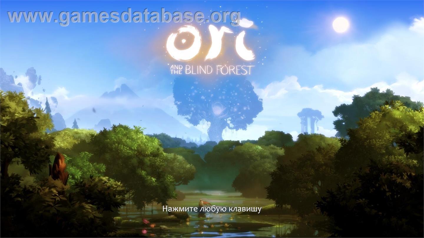 Ori and the Blind Forest - Microsoft Windows - Artwork - Title Screen