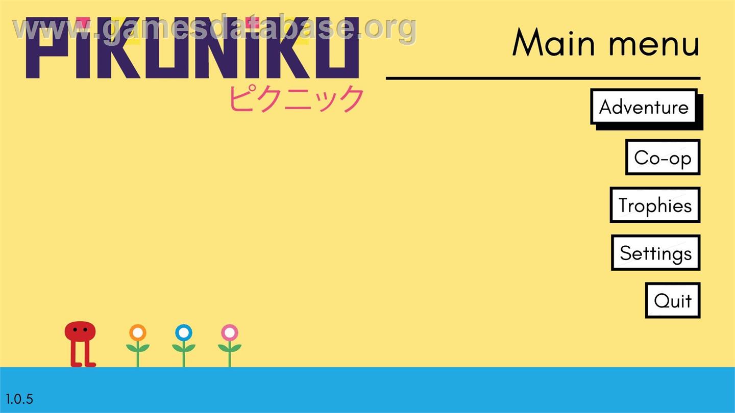 Pikuniku - Microsoft Windows - Artwork - Title Screen