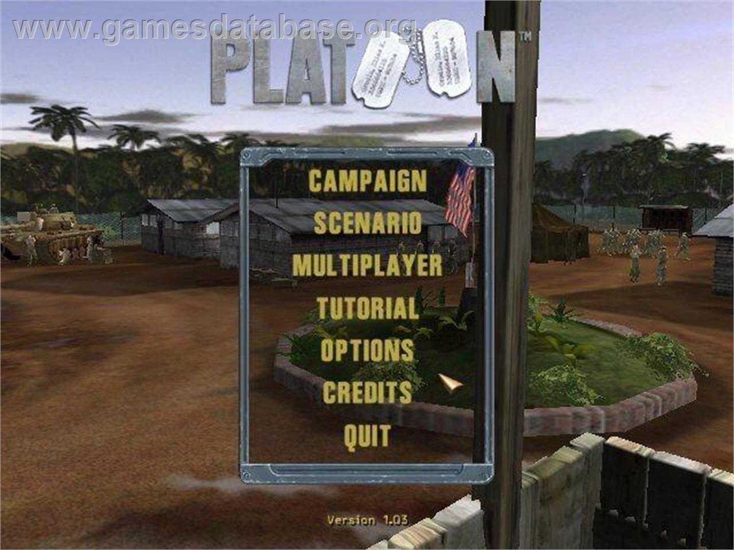 Platoon - Microsoft Windows - Artwork - Title Screen