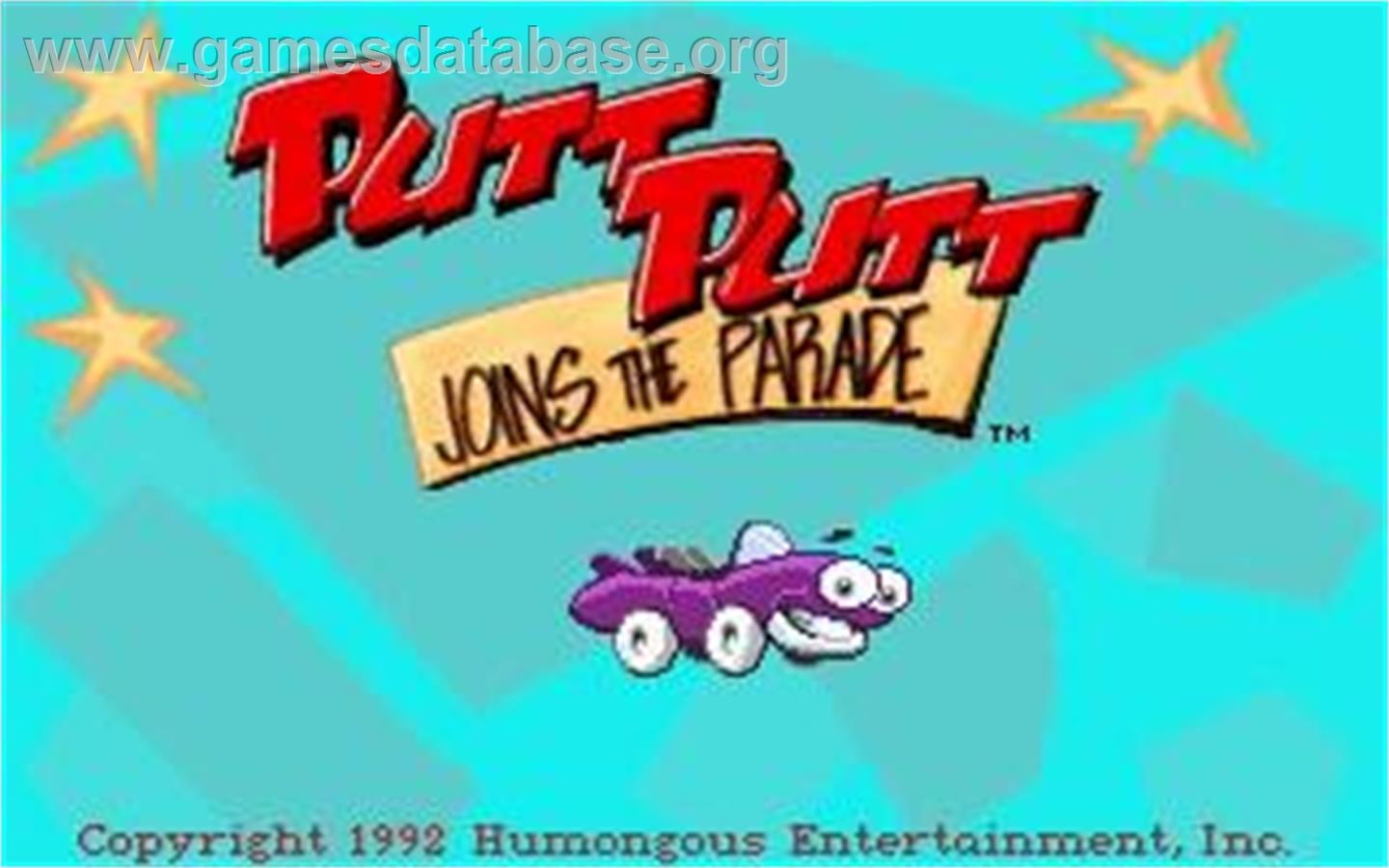 Putt-Putt Joins the Parade - Microsoft Windows - Artwork - Title Screen