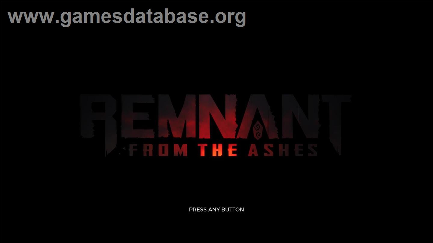 Remnant - From the Ashes - Microsoft Windows - Artwork - Title Screen