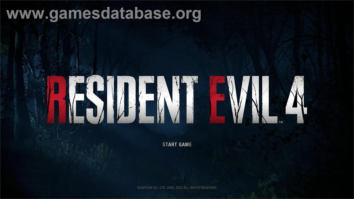 Resident Evil 4 - Microsoft Windows - Artwork - Title Screen