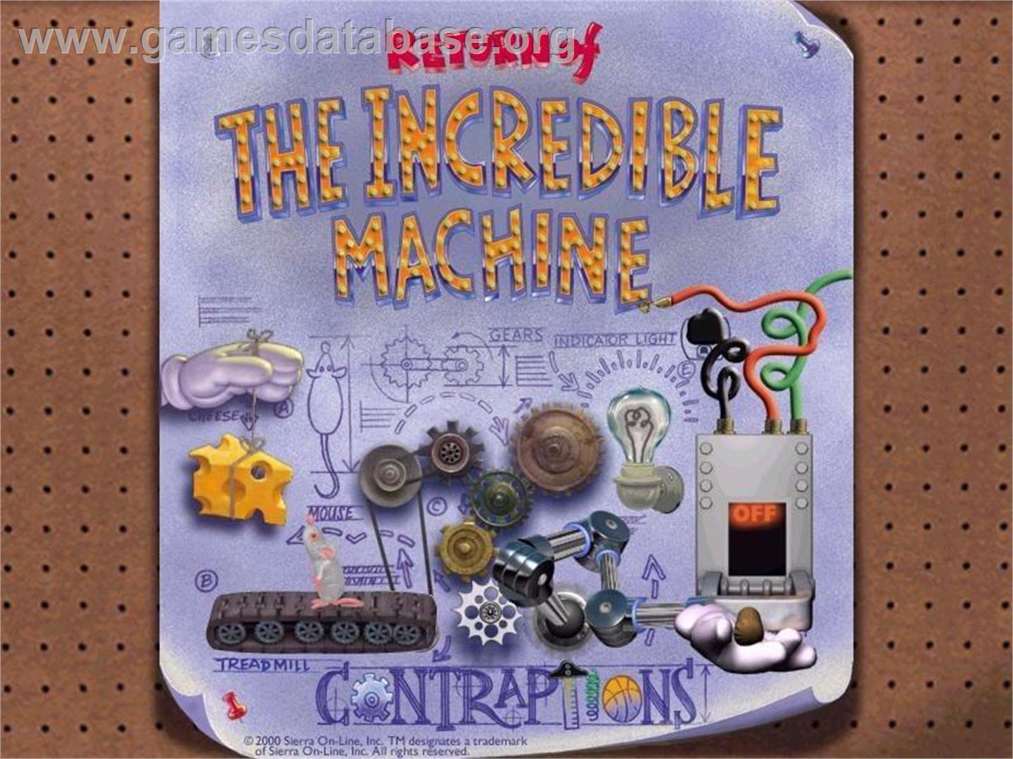 Return of the Incredible Machine - Contraptions - Microsoft Windows - Artwork - Title Screen
