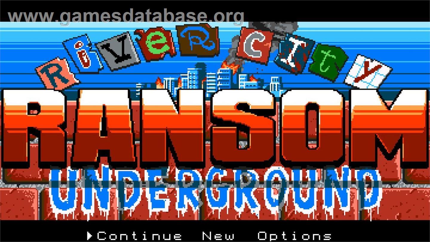 River City Ransom - Underground - Microsoft Windows - Artwork - Title Screen