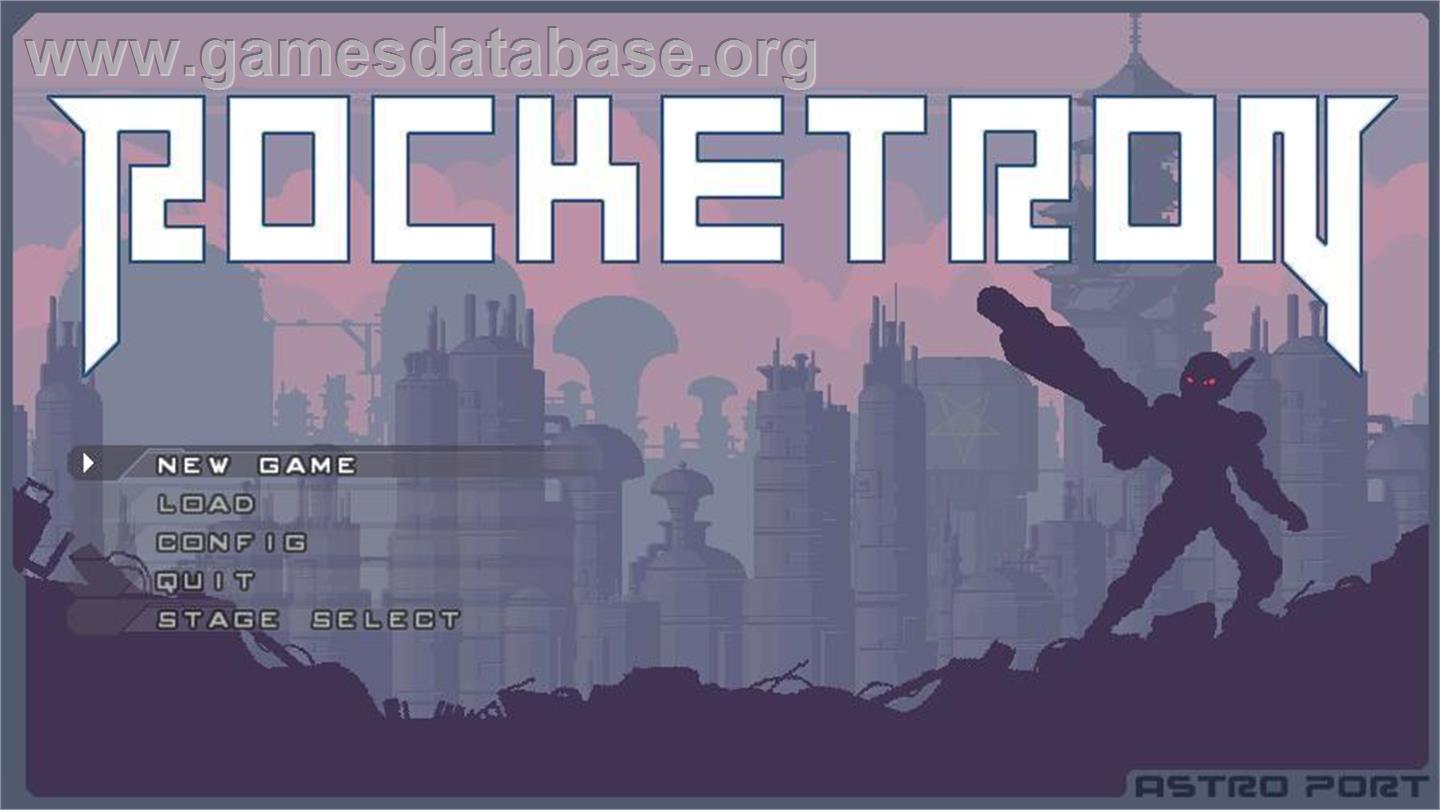 Rocketron - Microsoft Windows - Artwork - Title Screen