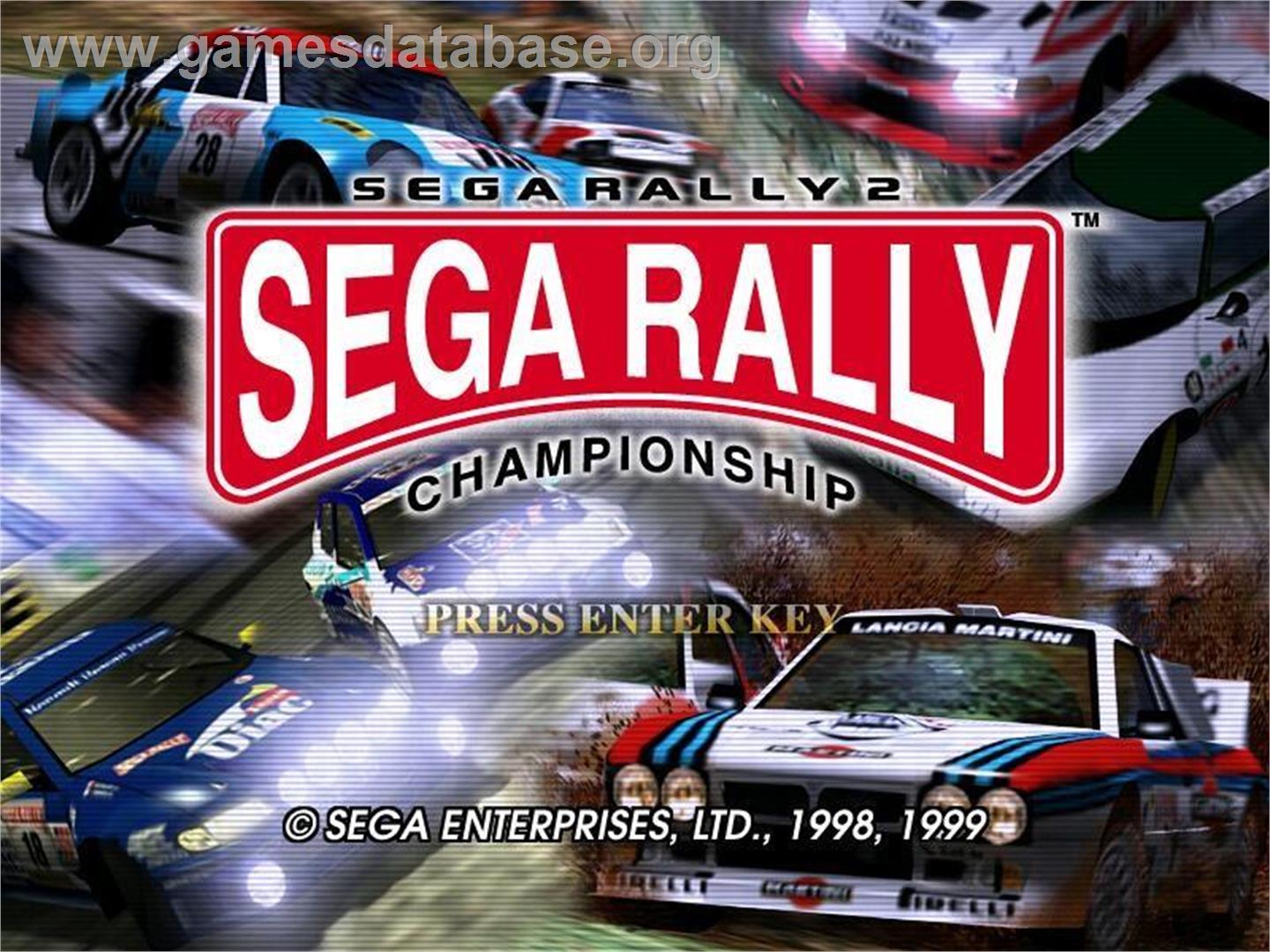 SEGA Rally 2 Championship - Microsoft Windows - Artwork - Title Screen