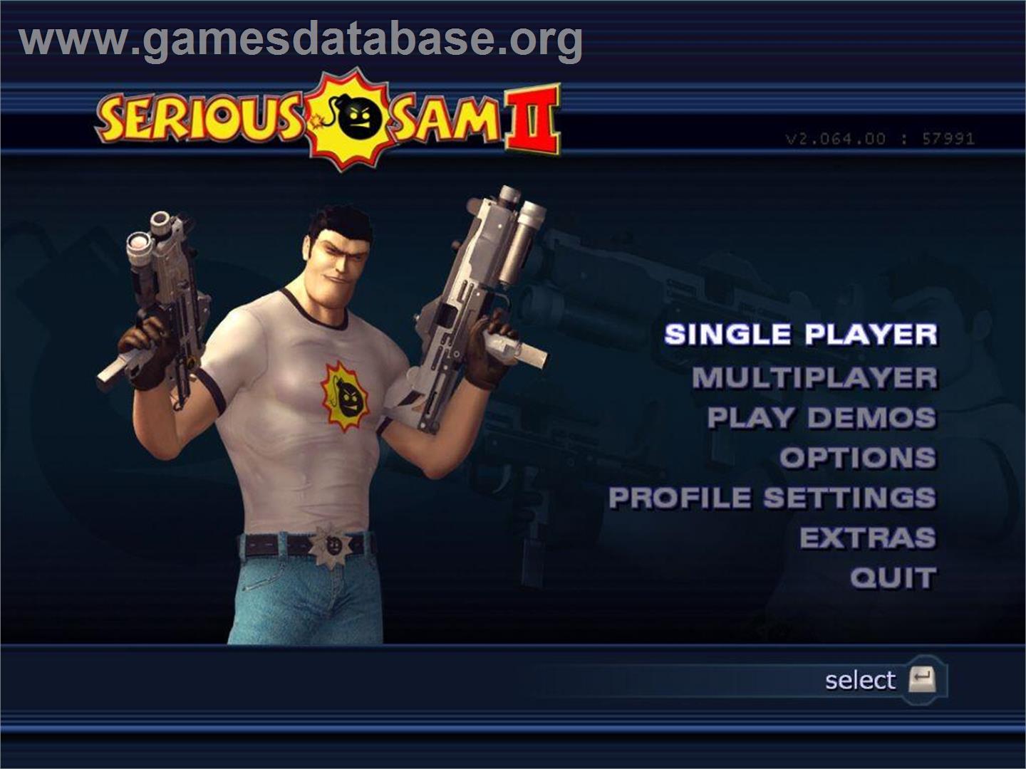 Serious Sam II - Microsoft Windows - Artwork - Title Screen