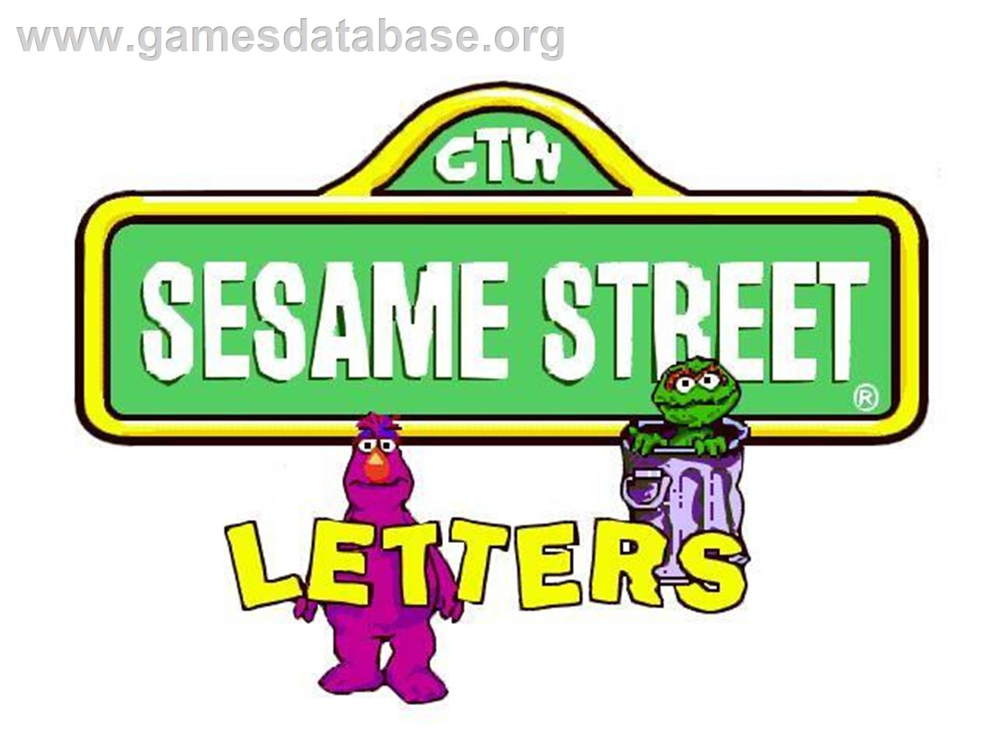 Sesame Street - Letters - Microsoft Windows - Artwork - Title Screen
