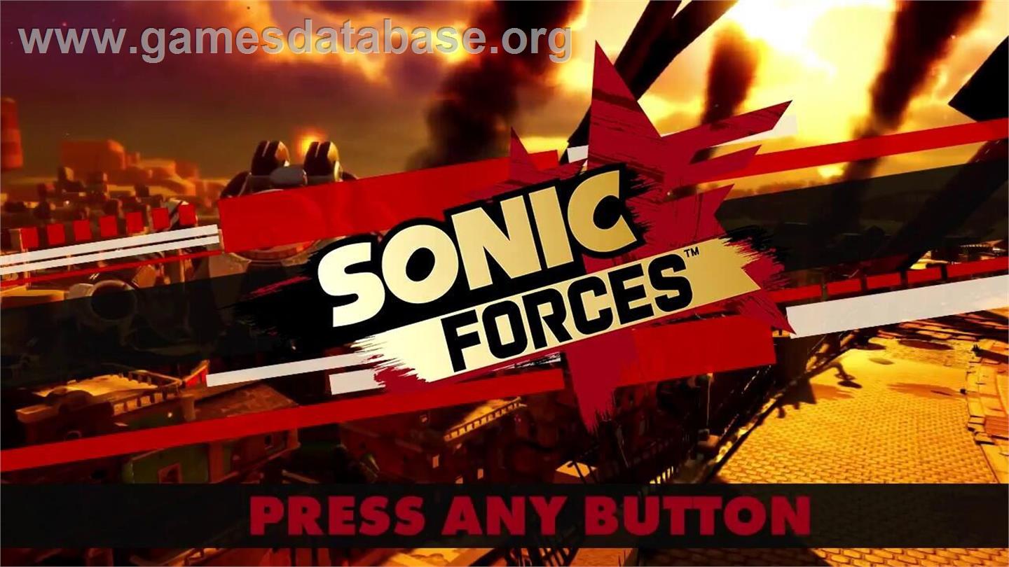 Sonic Forces - Microsoft Windows - Artwork - Title Screen