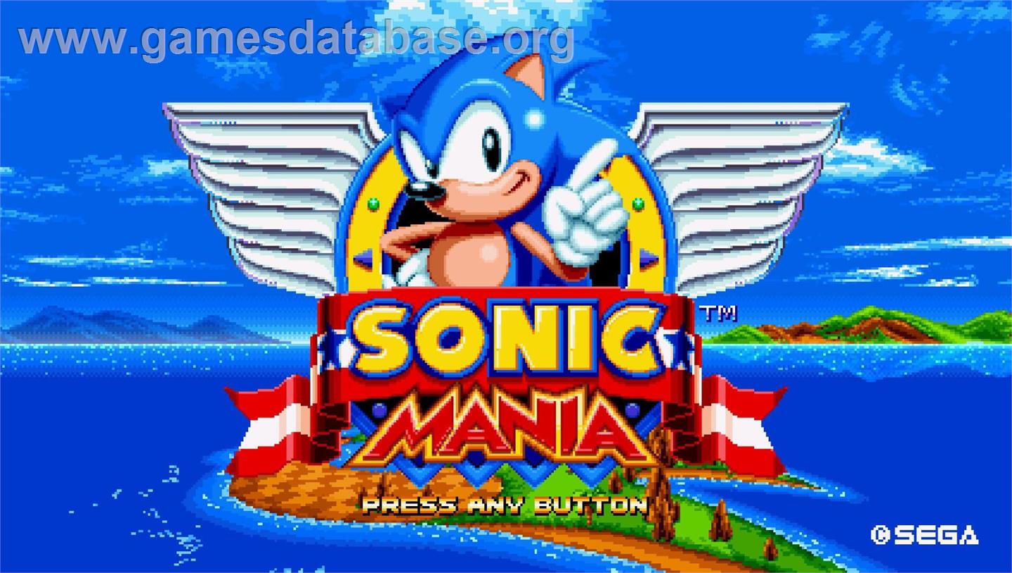 Sonic Mania - Microsoft Windows - Artwork - Title Screen