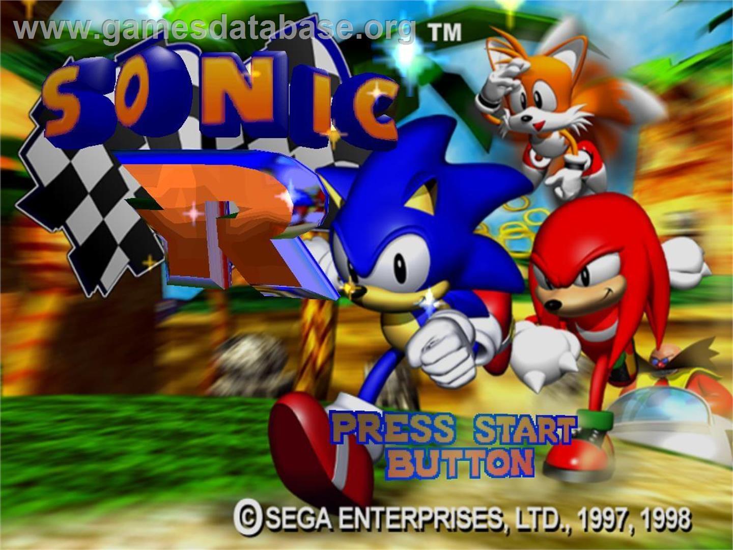 Sonic R - Microsoft Windows - Artwork - Title Screen