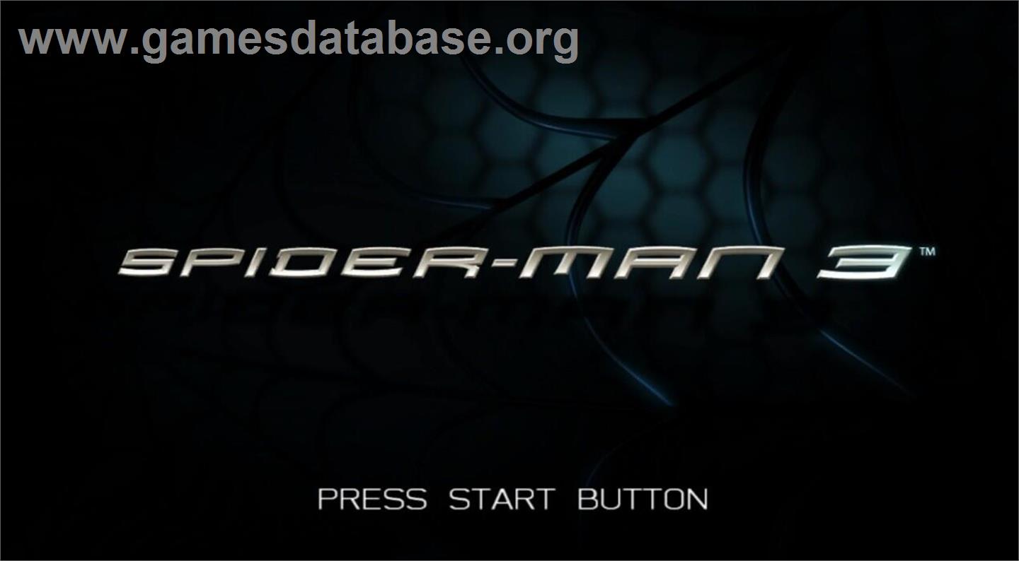 Spider-Man 3 - Microsoft Windows - Artwork - Title Screen