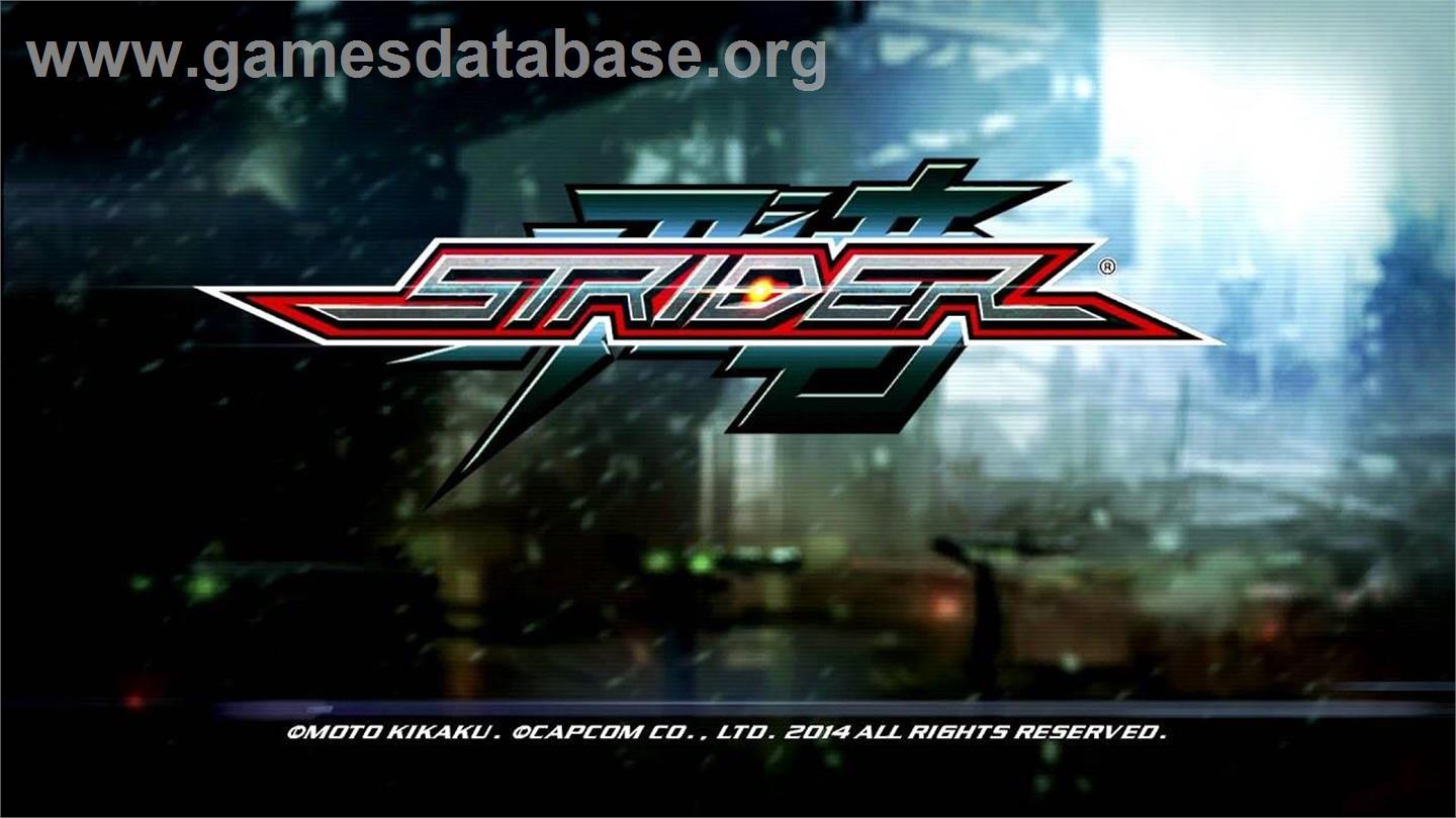 Strider - Microsoft Windows - Artwork - Title Screen