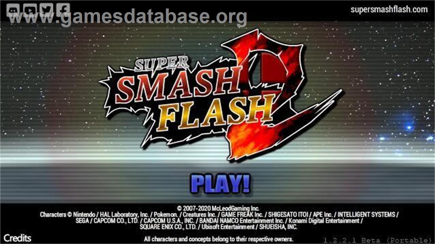 Super Smash Flash 2 - Microsoft Windows - Artwork - Title Screen
