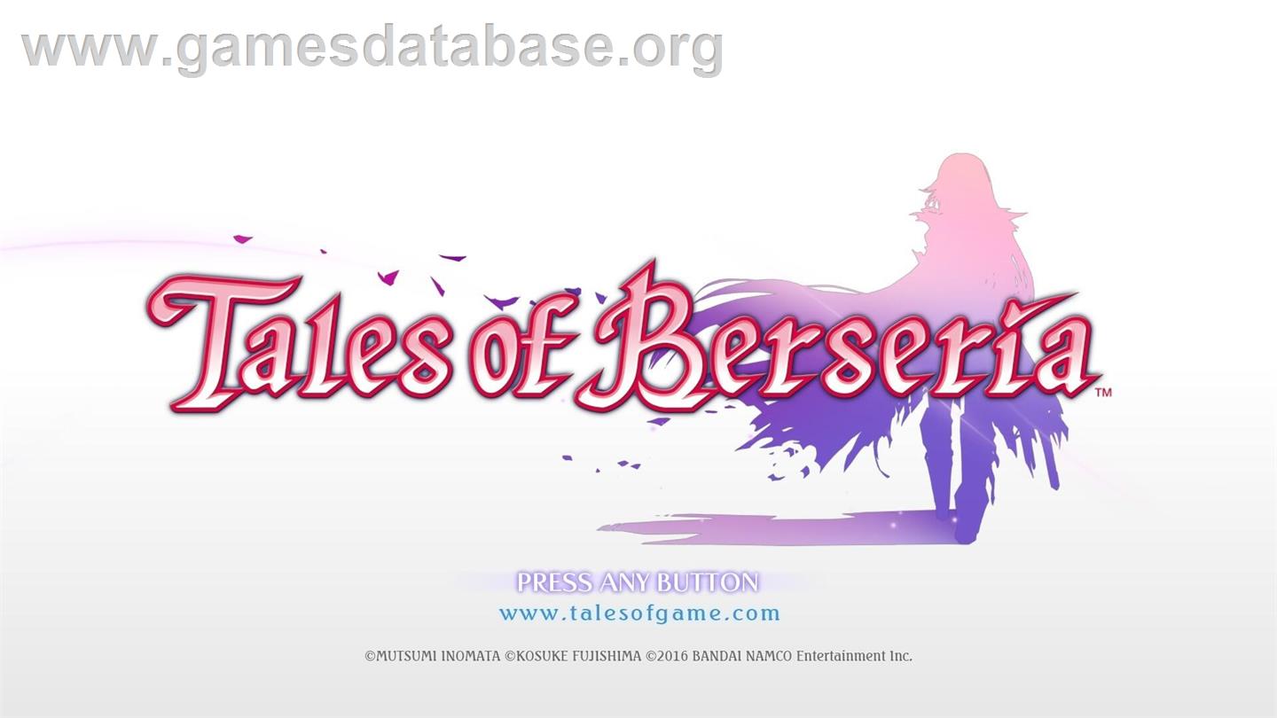 Tales of Berseria - Microsoft Windows - Artwork - Title Screen