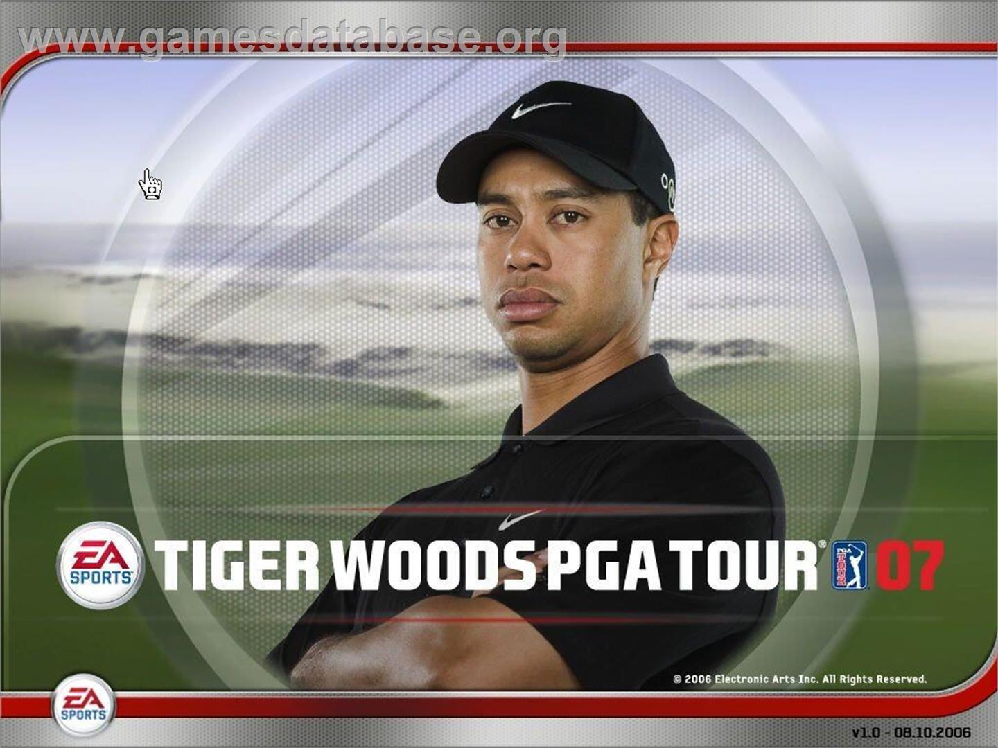 Tiger Woods PGA Tour 07 - Microsoft Windows - Artwork - Title Screen