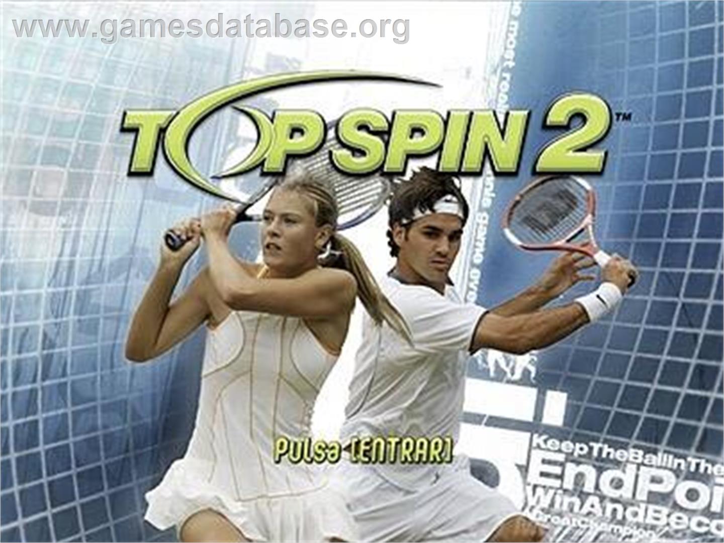 Top Spin 2 - Microsoft Windows - Artwork - Title Screen