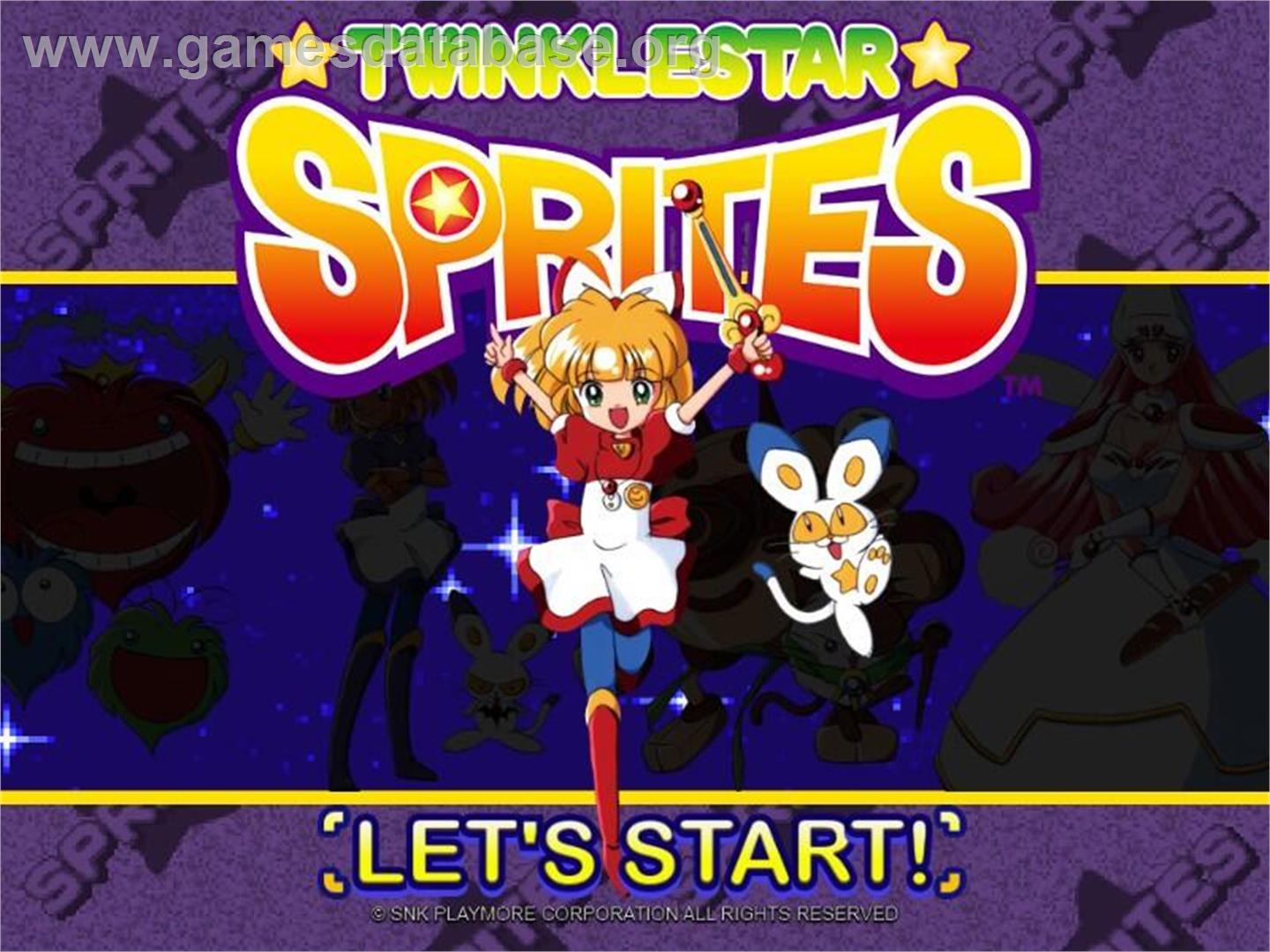 Twinkle Star Sprites - Microsoft Windows - Artwork - Title Screen