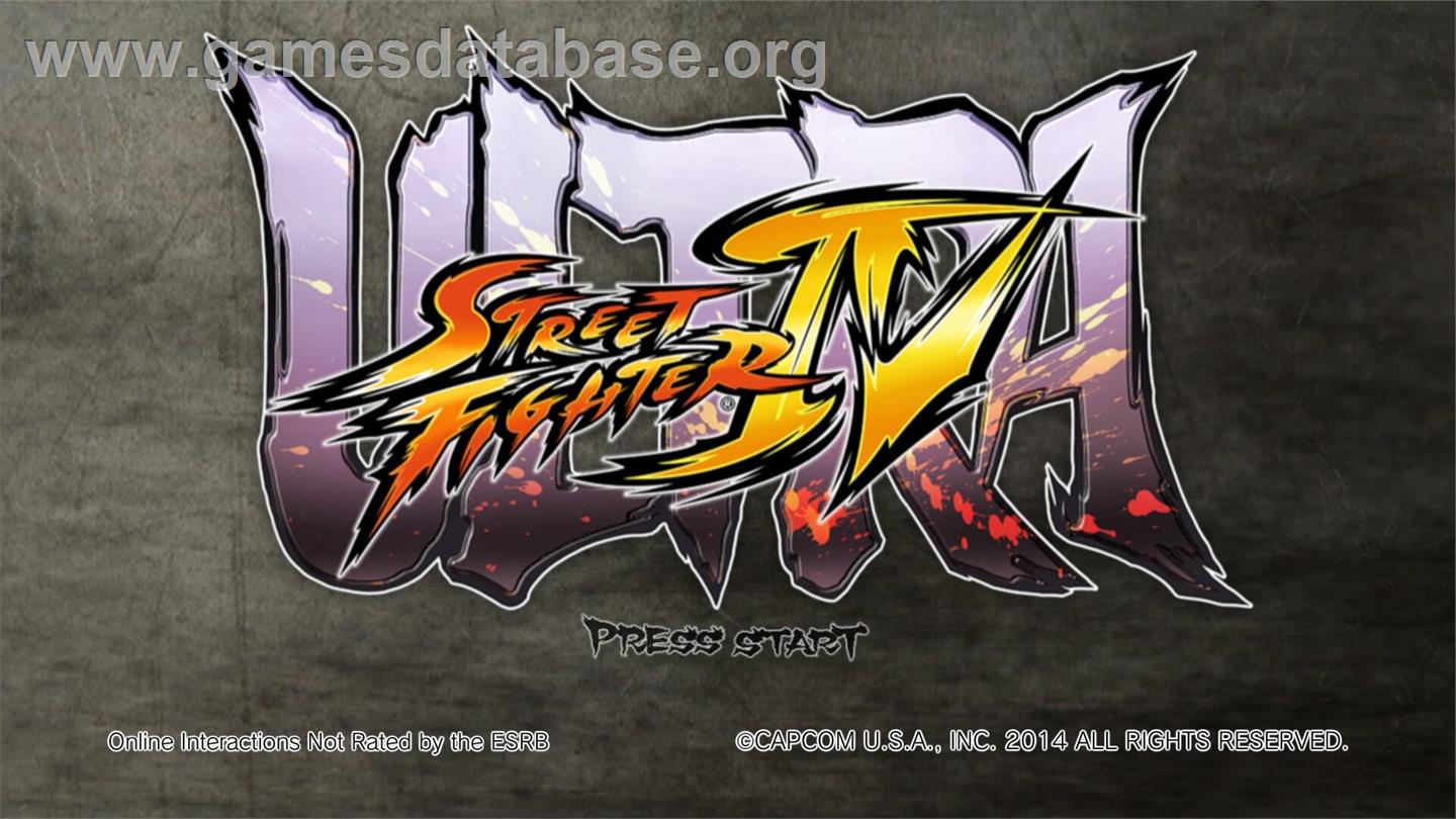 Ultra Street Fighter 4 - Microsoft Windows - Artwork - Title Screen