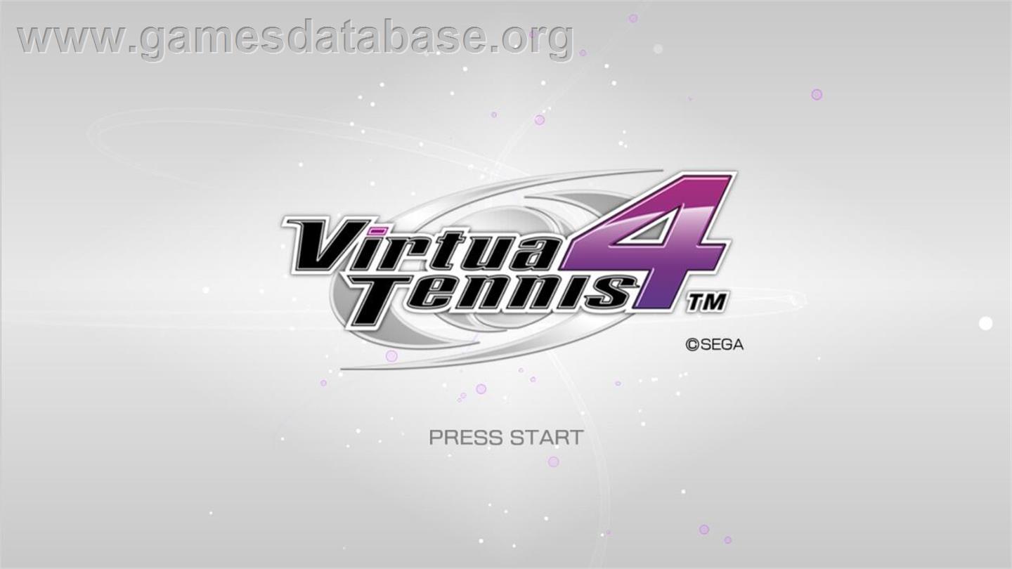 Virtua Tennis 4 - Microsoft Windows - Artwork - Title Screen