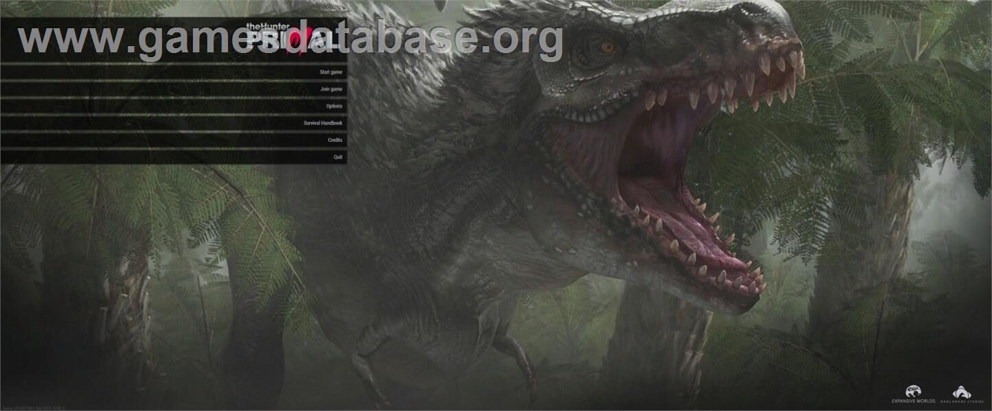 theHunter - Primal - Microsoft Windows - Artwork - Title Screen