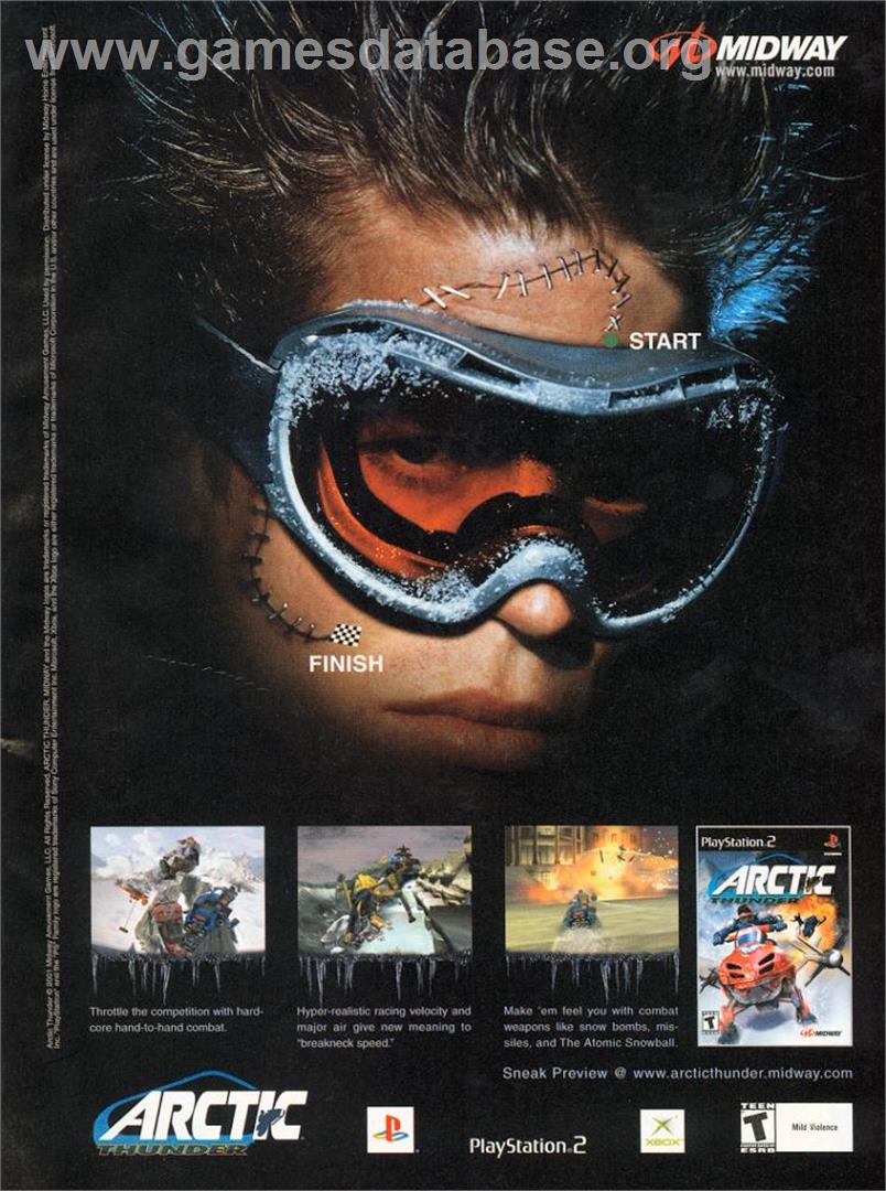 Arctic Thunder - Microsoft Xbox - Artwork - Advert