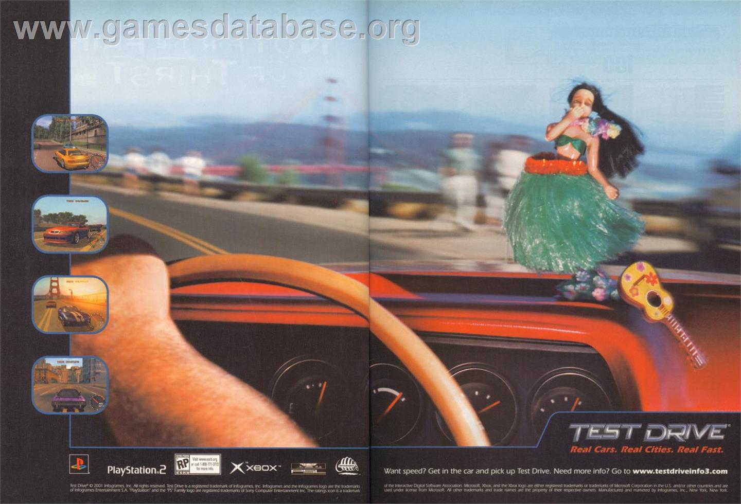 TD Overdrive - The Brotherhood of Speed - Sony Playstation 2 - Artwork - Advert