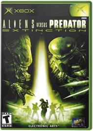 Box cover for Aliens vs. Predator: Extinction on the Microsoft Xbox.