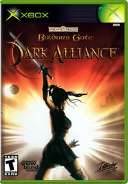 Box cover for Baldur's Gate: Dark Alliance on the Microsoft Xbox.