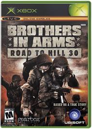 Box cover for Brothers in Arms: Road to Hill 30 on the Microsoft Xbox.