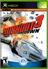Box cover for Burnout 3: Takedown on the Microsoft Xbox.