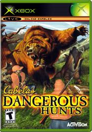 Box cover for Cabela's Dangerous Hunts on the Microsoft Xbox.